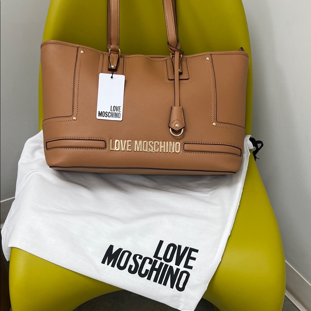 Love Moschino Brown Tote Bag